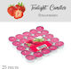 Scented Tealights Strawberry Pink 25pcs