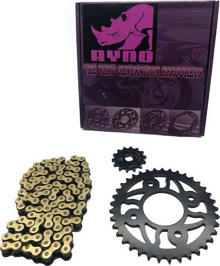 Ryno Chain & Sprocket Kit (14-37-420) for Honda Astrea Grand X 110i Golden