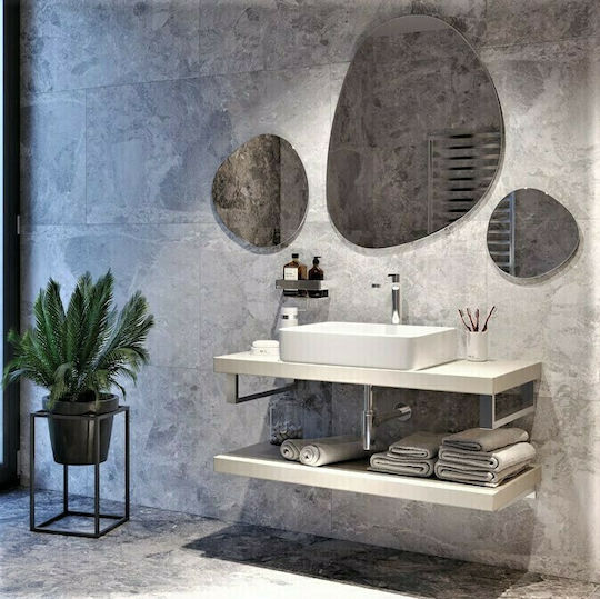 Swiss Aqua Technologies Infinitio Aufgesetztes Waschbecken Keramik 50.5x40x11cm White Matt