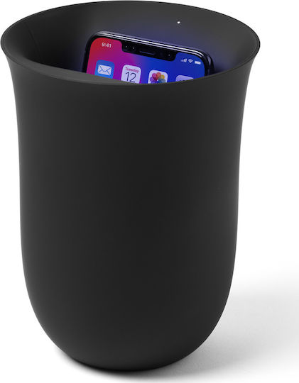 Lexon Încărcător Wireless (Qi Pad) 10W Negruς (Oblio UV Dezinfectant)