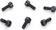 Schaller FL.Rose Saddle Mount Set of 6 Screw in Silver Color