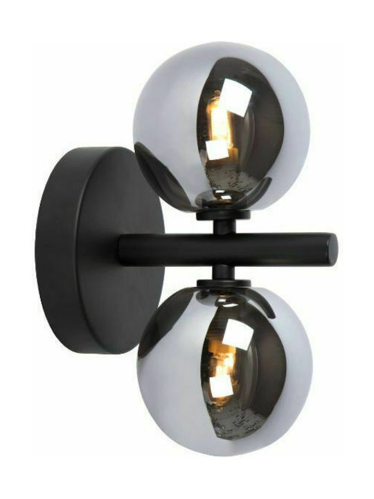 Lucide Lightning Tycho Modern Lumină de Perete cu Soclu G9 Negru 24.5cm