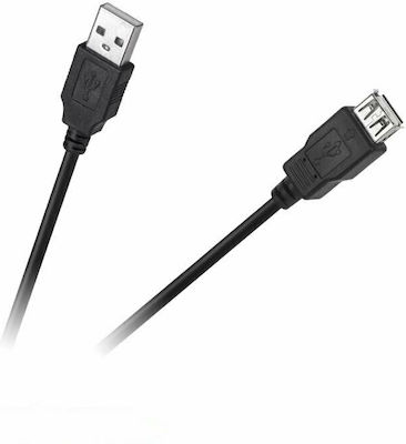 Cabletech USB 2.0 Cablu USB-A de sex masculin - USB-A femelă Negru 3m DM-4013-3