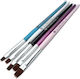 Global nail Set Nail Brushes No 2 / No 4 / No 6 / No 8 / No 10