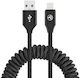Tellur Spirale USB-A zu Lightning-Kabel Schwarz 1.8m (TLL155396)