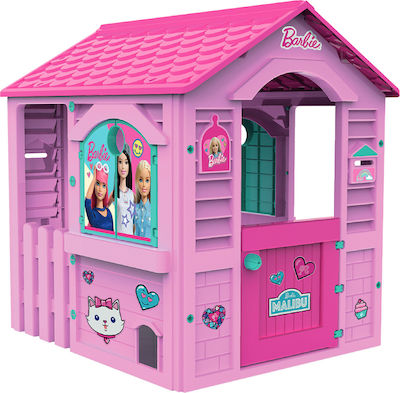 Plastic Kids Playhouse Pink Barbie 84x103x104cm