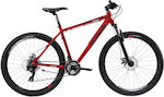 Lombardo Sestriere 270 27.5" 2021 Κόκκινο Mountain Bike με 21 Ταχύτητες και Μηχανικά Δισκόφρενα