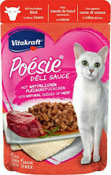 Vitakraft Poesie Deli Sauce Wet Food for Adult Cats In Pouch with Heart 1pc 85gr