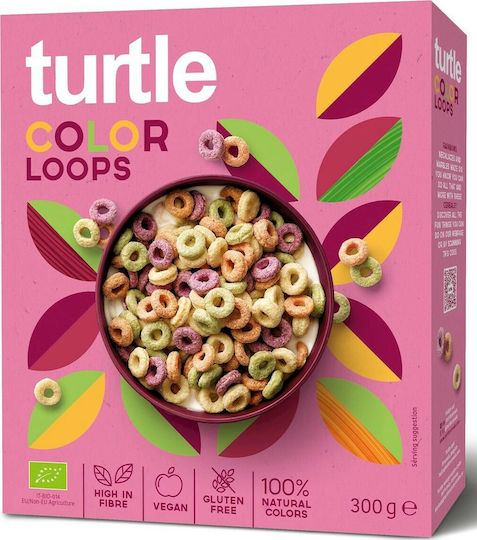 Turtle Better Breakfast Bio Δημητριακά Βρώμης Color Loops 300gr