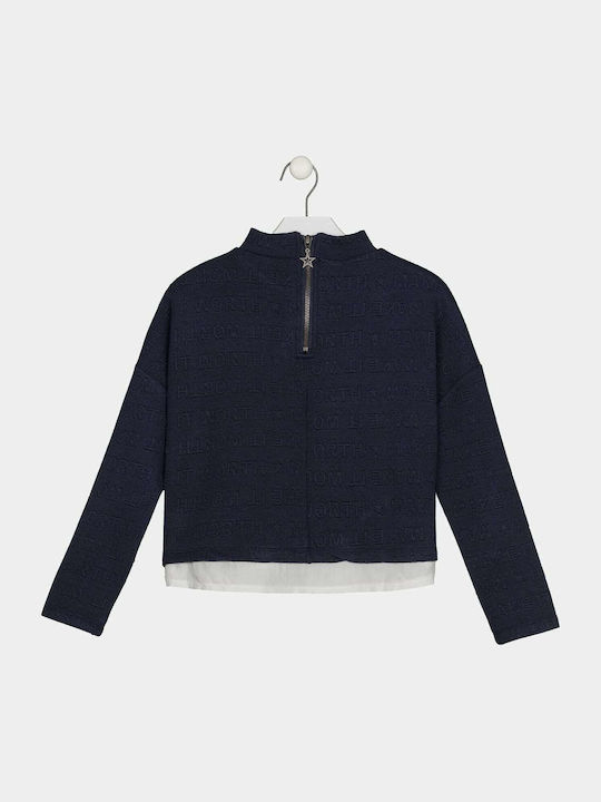 Losan Kids Cropped Sweatshirt Navy Blue 124-6020AL