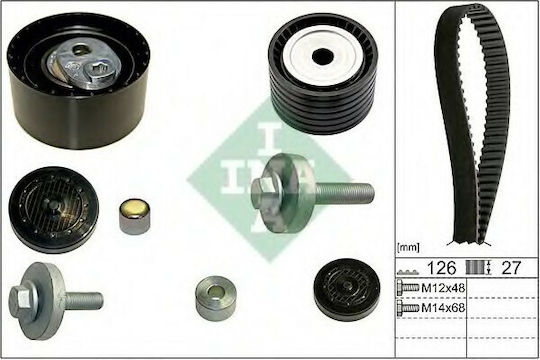 INA Set of Car Engine Belt for Renault Clio / Grand Scenic / Laguna / Megane 530063810