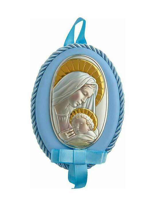 Διακοσμητική Παιδική Εικόνα Heilige Ikone Kinder Amulett mit der Jungfrau Maria aus Gold MA-D514-CC