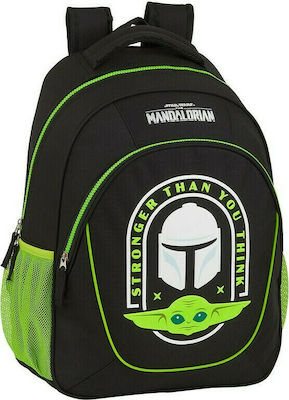 Σχολική Τσάντα The Mandalorian 44cm- Μαύρο Πράσινο