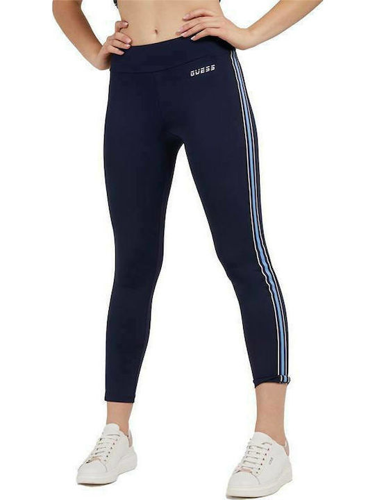 Guess Women's Cropped Training Legging High Waisted Navy Blue