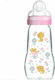 Mam Glasflasche Feel Good Organic Garden mit Silikonsauger für 2+ Monate Pink Kitty 260ml 1Stück