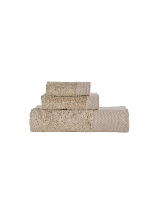 Down Town Home Badetuch-Set 3 Stück Rosa Beige ...