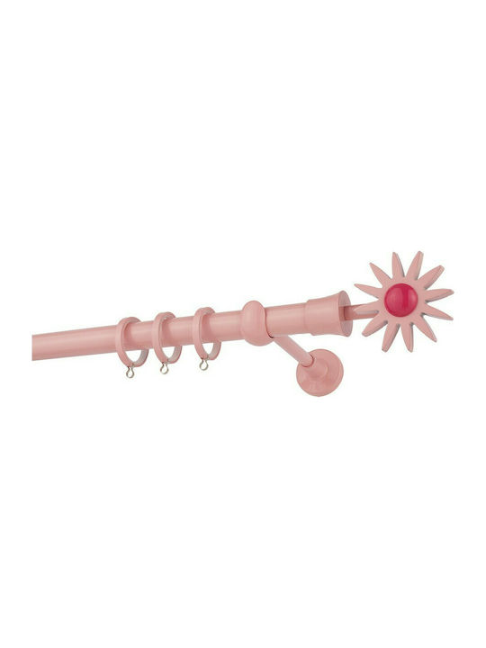 Zogometal Metallic Curtain Pole Single Φ25mm 200cm Pink / Fuchsia