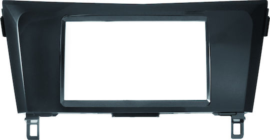 Phonocar DIN Fascia Panels 2 Din Black Glossy for Nissan Qashqai / X-Trail 2015+
