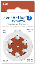everActive Ultrasonic Hörgerätebatterien 312 1,45V