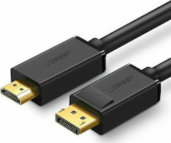 Ugreen Cable DisplayPort male - HDMI male 5m Μαύρο (10204)