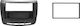 Phonocar DIN Fascia Panels 2 Din Black Glossy for Lancia Delta 2008+