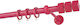 Zogometal Metallisch Vorhangstange Einfach Φ25mm 240cm Fuchsia / Pink