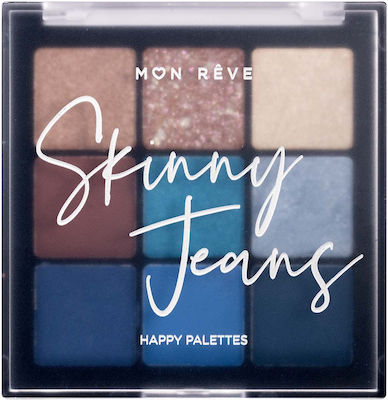 Mon Reve Skinny Jeans Happy Palettes 5 Paletă cu Farduri de Pleoape Formă Solidă 15gr