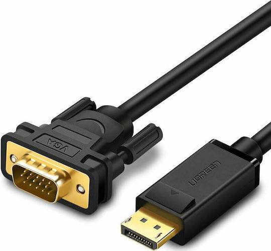 Ugreen Cable DisplayPort male - VGA male 1.5m Black (10247)