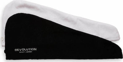 Revolution Beauty 2τμχ Μαύρη/Λευκή Towel