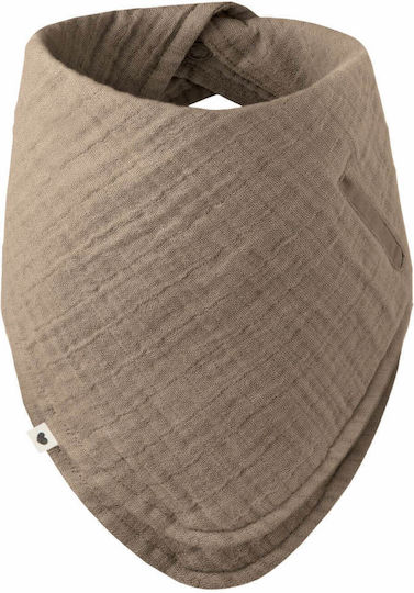 Bibs Simple Bandana Fabric with Button Dark Oak