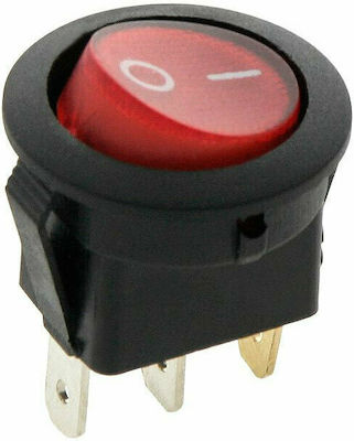 On-Off switch Rocker with Lighting Red 1pcs