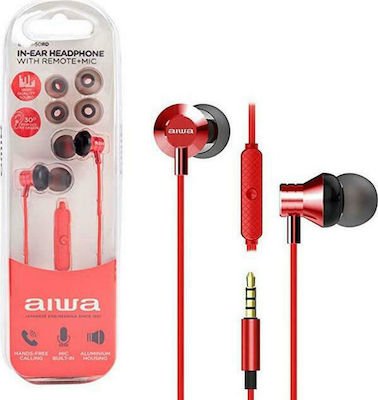 Aiwa ESTM-50 În ureche Handsfree cu Mufă 3.5mm Roșu