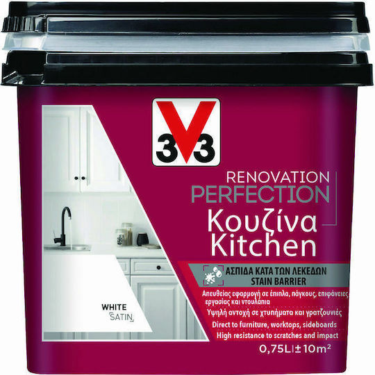 V33 Colour Renovation Perfection Red Satin Red 750ml 121655