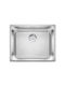 Blanco Solis 500-U Ένθετος Νεροχύτης Inox Σατινέ Μ50xΠ44cm Ασημί
