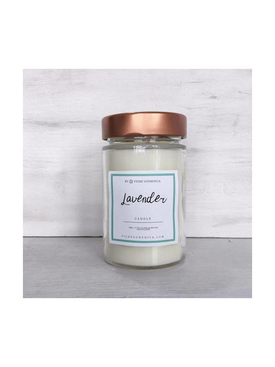 Lavender candle, 200gr, Fiore Domenica.