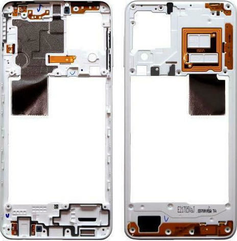 Μεσαίο Πλαίσιο Λευκό για Galaxy A22 4G