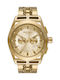 Diesel Timeframe Watch Chronograph Battery with Gold Metal Bracelet