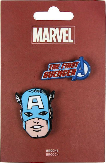 Cerda Κονκάρδα Captain America Marvel 2τμχ Σετ Καρφίτσες 2τμχ