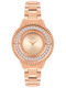 Police Pilat Damen Uhr mit Rose Gold Metallarmband
