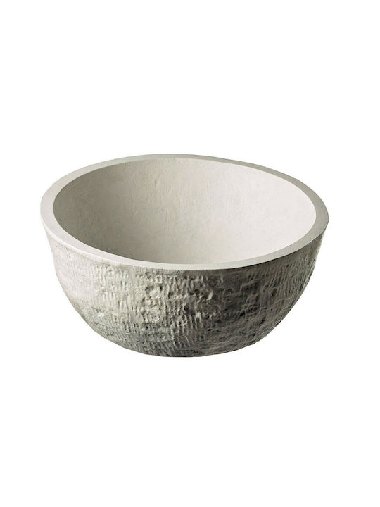 Tema Pietra Vessel Sink Stone 40x40x17cm White