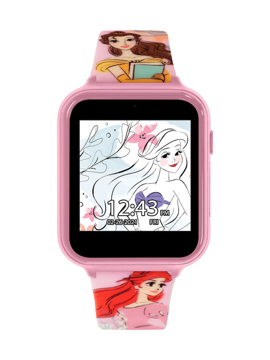 Disney Princess Kinder Smartwatch mit Kautschuk/Plastik Armband Rosa