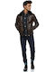 Cruz Lederjacke Winter Jacke Braun