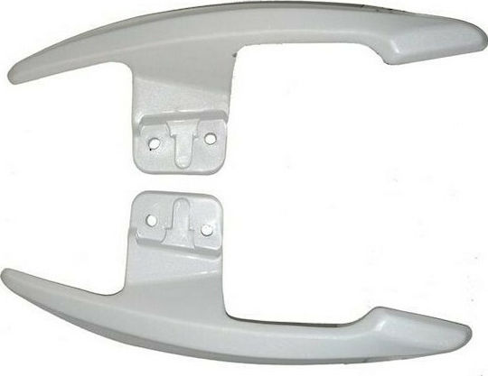 Μπράτσα Σχάρας για Yamaha CRYPTON-X135 Χειρολαβή Συνεπιβάτη Λευκό