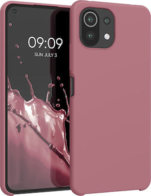 KWmobile Soft Flexible Rubber Silicone Back Cover Deep Rusty Rose (Mi 11 Lite / 11 Lite 5G / 11 Lite 5G NE)