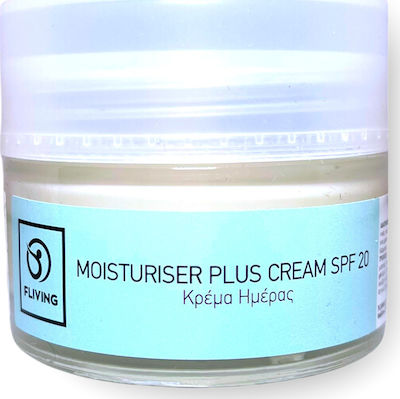 Fliving Moisturiser Plus Moisturizing Day Cream Suitable for All Skin Types 20SPF 50ml