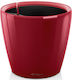 Lechuza Classico Premium 50 Γλάστρα Αυτοποτιζόμενη Scarlet Red High-Gloss 49.5x46.5cm