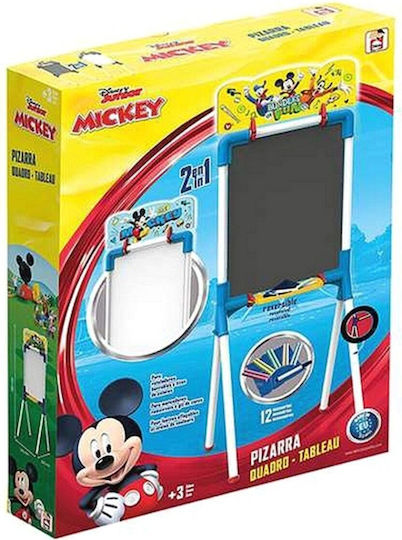 Chicos Mickey Mouse Tablă De Scris Cu Marker Față Și Spate Tablă De Scris Pentru Copii Și Suporturi Pentru Desenat 32.5x37x85cm