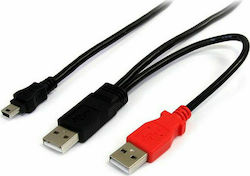StarTech USB2HABMY6 USB 2.0 USB-A male σε USB-A male / mini USB-B male 1.8m