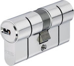 Abus Lock Cylinder Security 70mm (35-35) with 5 Keys Silver