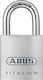 Abus Aluminum Padlock Brass with Key 50mm 1pcs